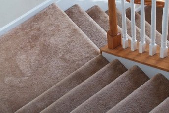 Pink stair carpets