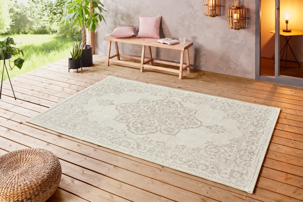 Beach 103854 Tilos Cream Beige Rug