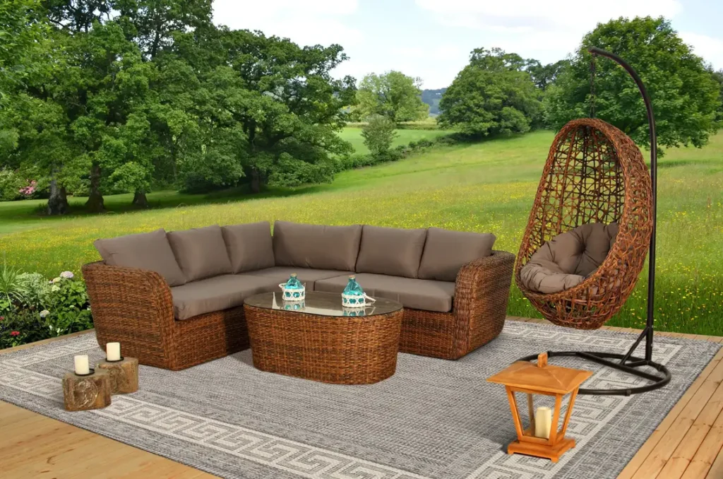 Greek Key Flatweave Grey Rug