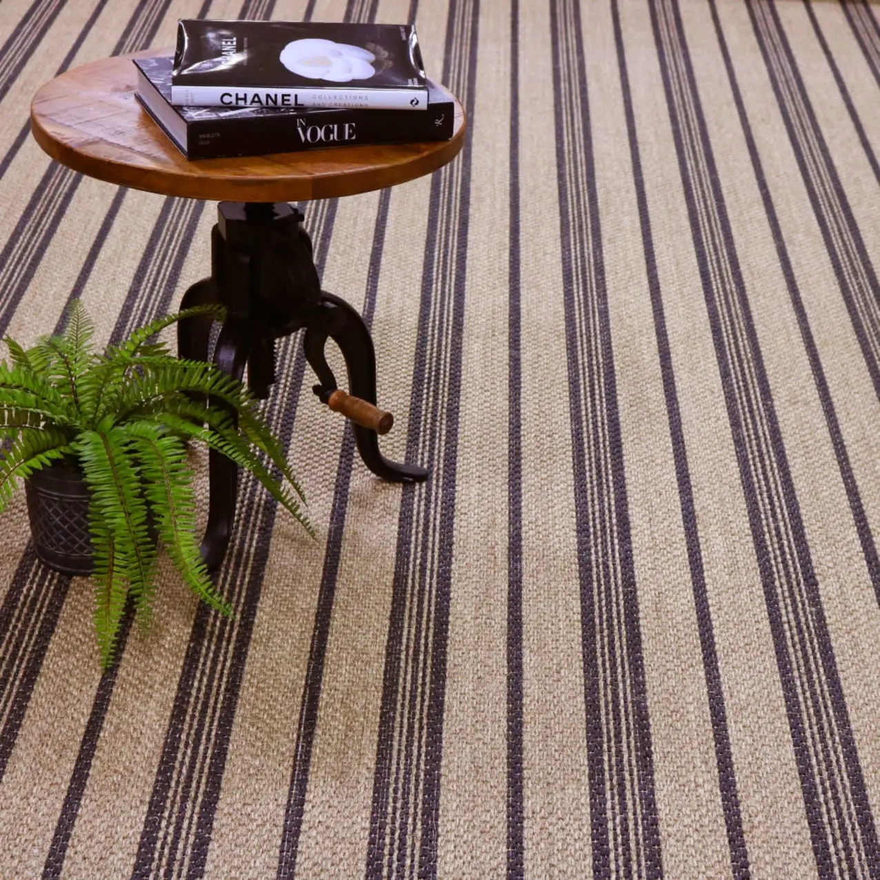 Monaco Sisal Carpet – Bold Stripes, Natural Elegance - Image 2