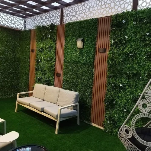 Dubai Balcony Wall Grass