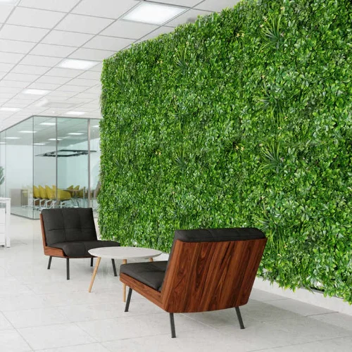Artificial green wall showroom