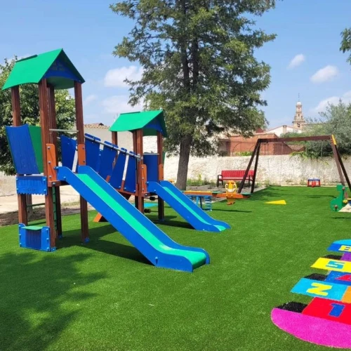 Playground grass flooring community park