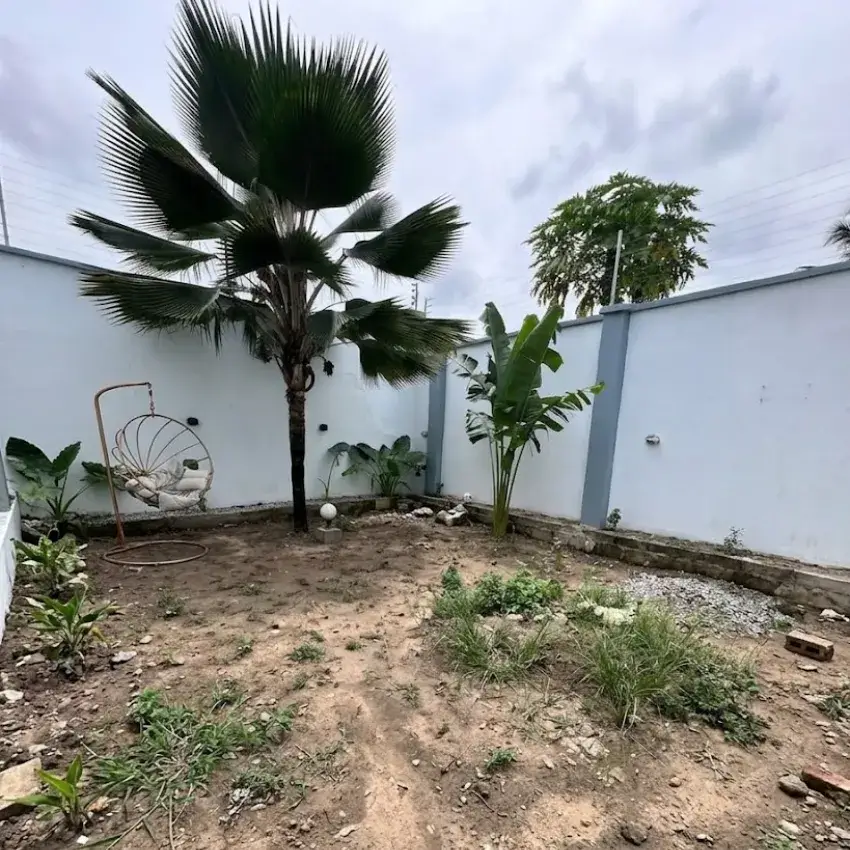 Dubai Home Lawn Before Artificial grass Installation