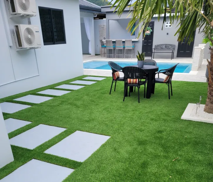 luxury villa artificial grass dubai