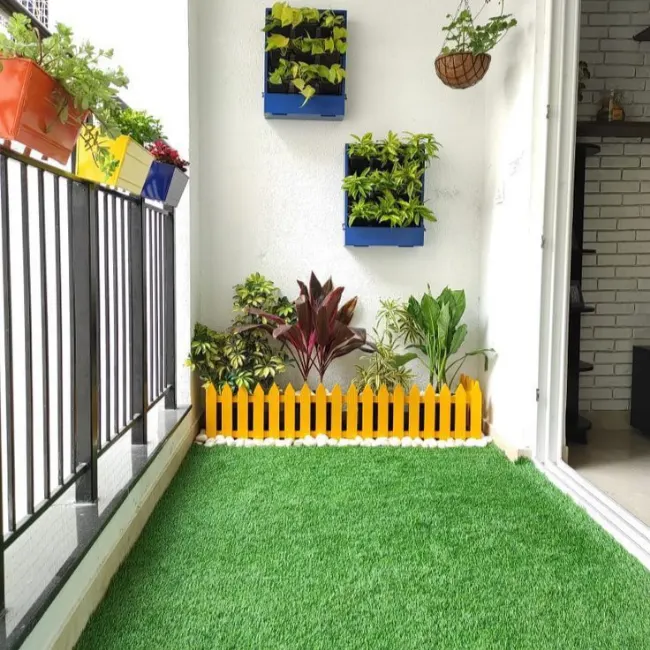 vertical garden and turf balcony dubai