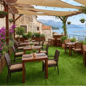 Restaurant Terraces With Artificial grass