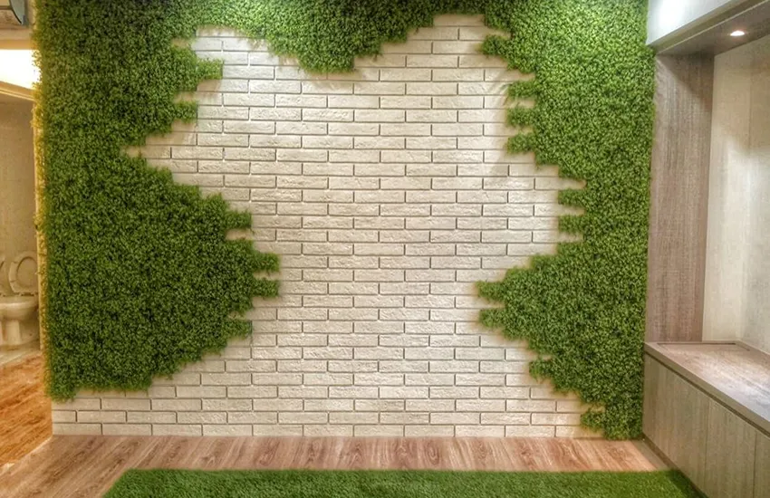 Artificial Wall Grass install on home wall