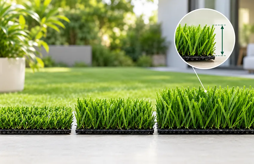Artificial Grass Pile Height Guide