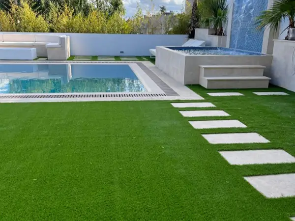 Artificial Grass Pool Side in Arabian Ranches
