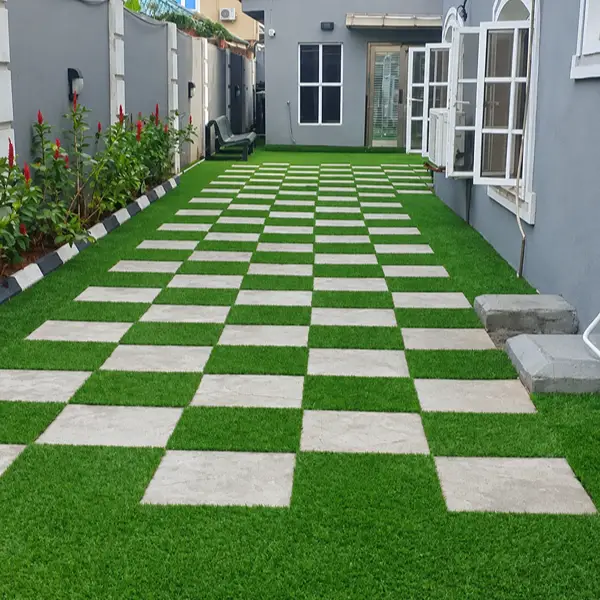 Courtyard Artificial Grass Installation in Al Quoz