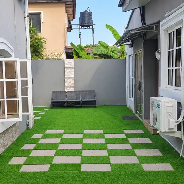 Courtyard Artificial Grass Installation in Al Quoz