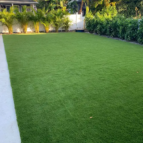 Artificial grass lawn installation for a landscaped outdoor area in Business Bay Dubai